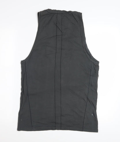 Religion Men’s Black Sleeveless Graphic Skull T-Shirt Size M