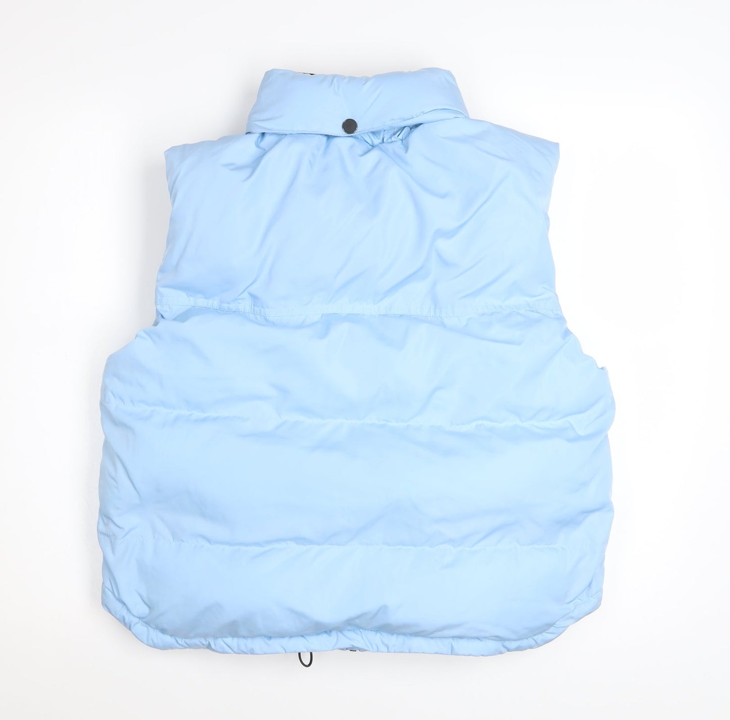 iets frans Women Blue Puffer Waistcoat Gilet M Polyester Zip