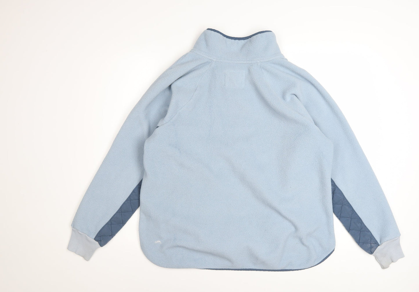 Abercrombie & Fitch Women Blue Quilted Fleece Pullover Sweatshirt L