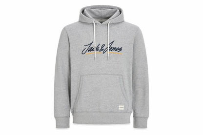 Jack & Jones Mens Grey XL Pullover Hoodie Sweatshirt