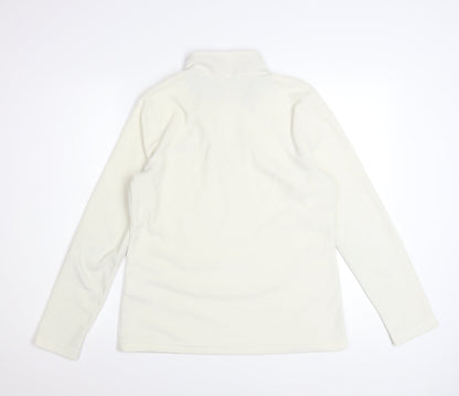 Regatta Women Ivory 1/4 Zip Fleece Pullover UK 12 Outdoor Sweatshirt