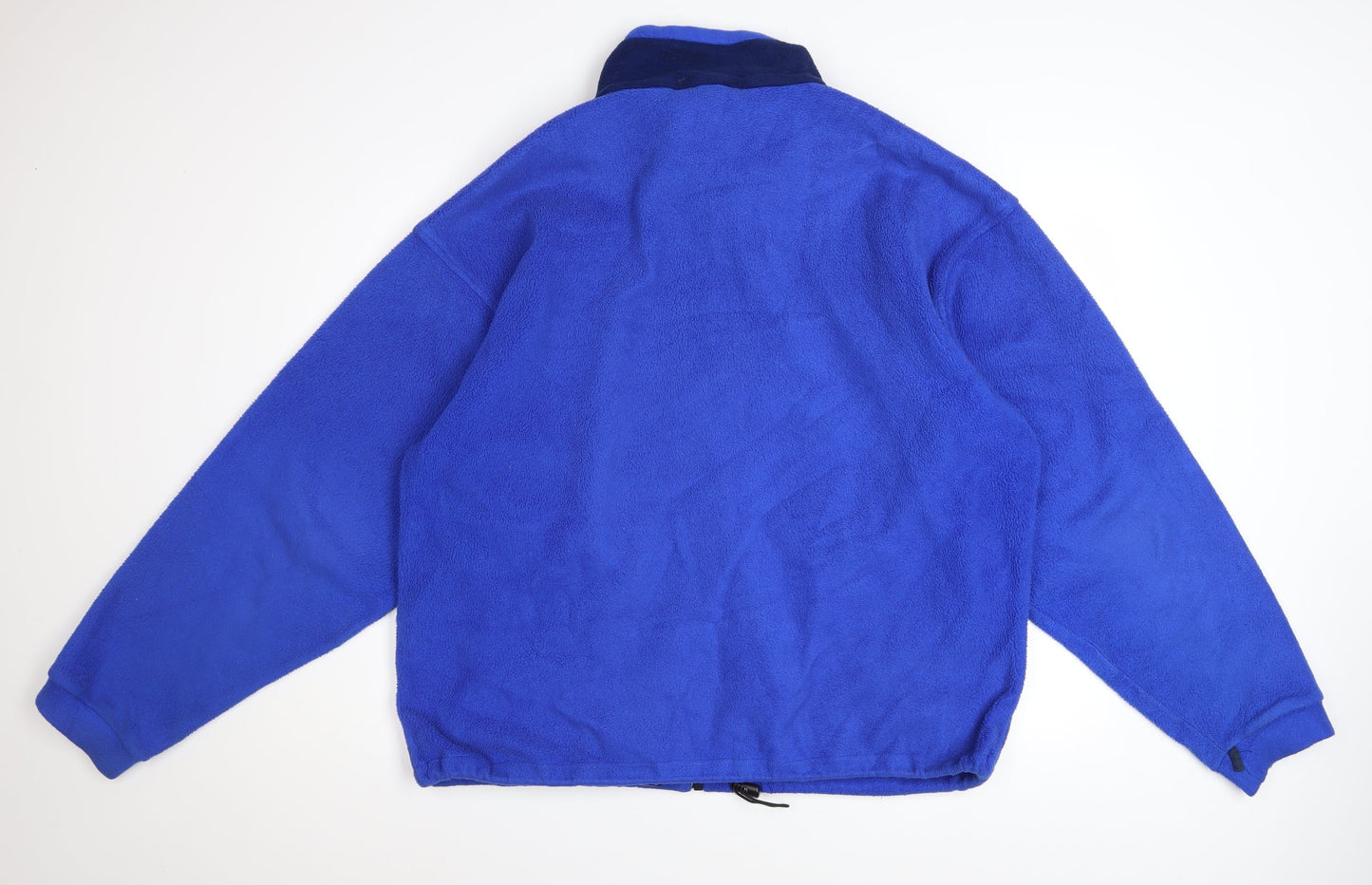 Columbia Mens Blue Fleece Full Zip Jacket Size L Outdoor Warm