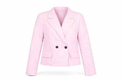 Marks & Spencer Women's Pink Blazer Size 6 Linen Mix