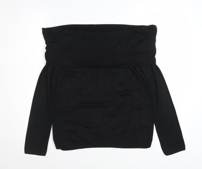 Marks and Spencer Women’s Black Off Shoulder Knit Top Size 12