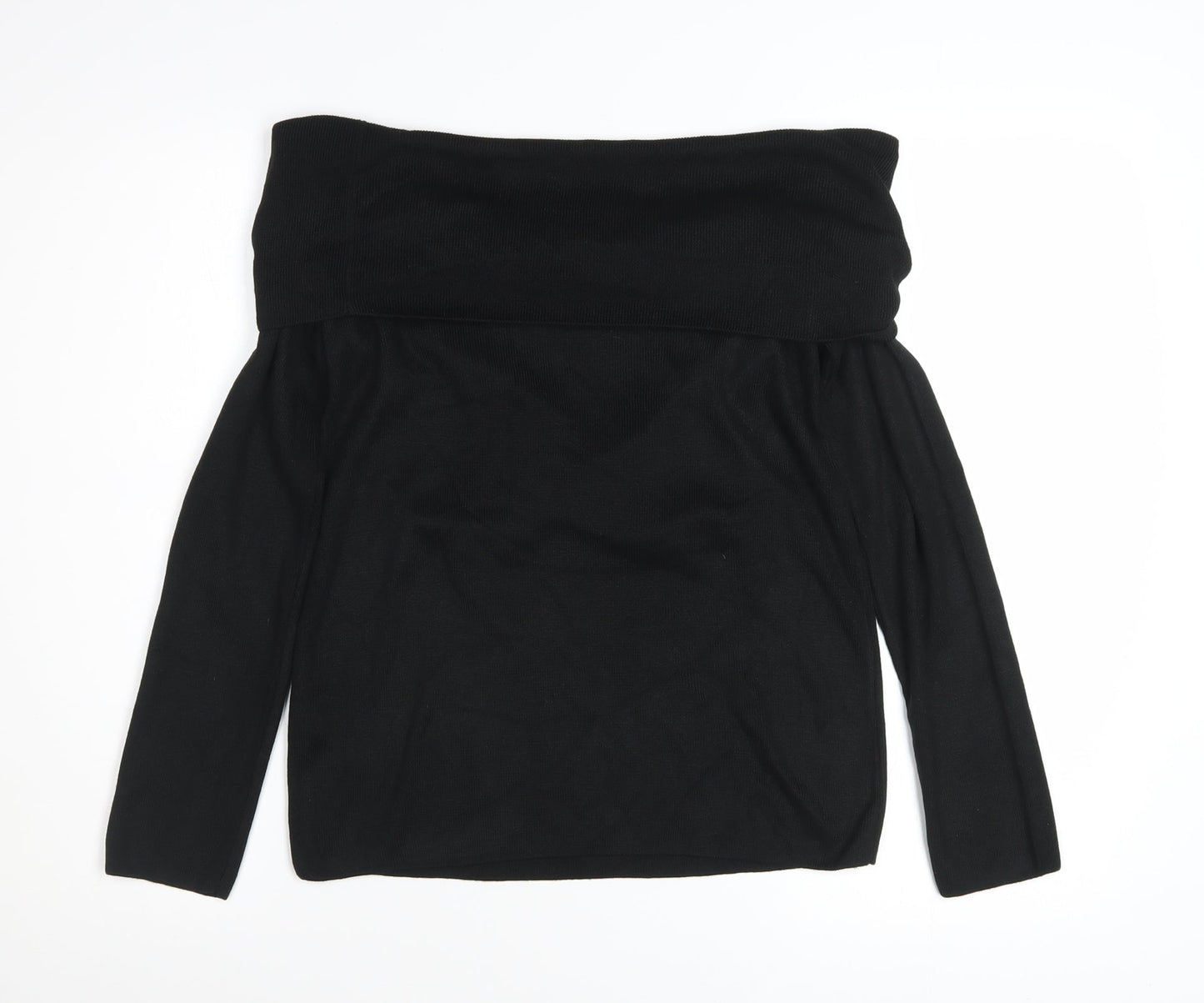 Marks and Spencer Women’s Black Off Shoulder Knit Top Size 12