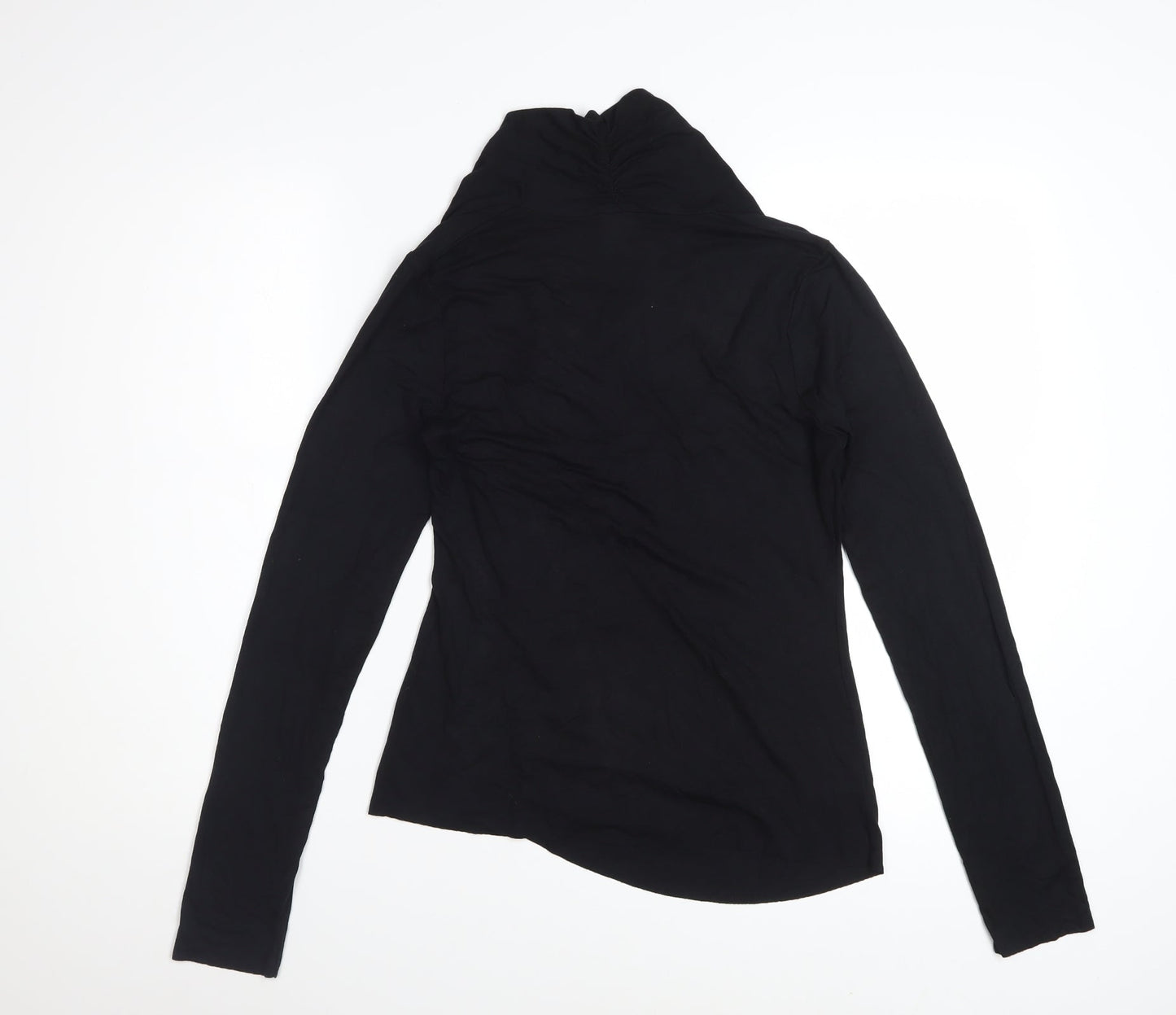 Peruvian Connection Women’s Black Wrap Jersey Blouse Size M