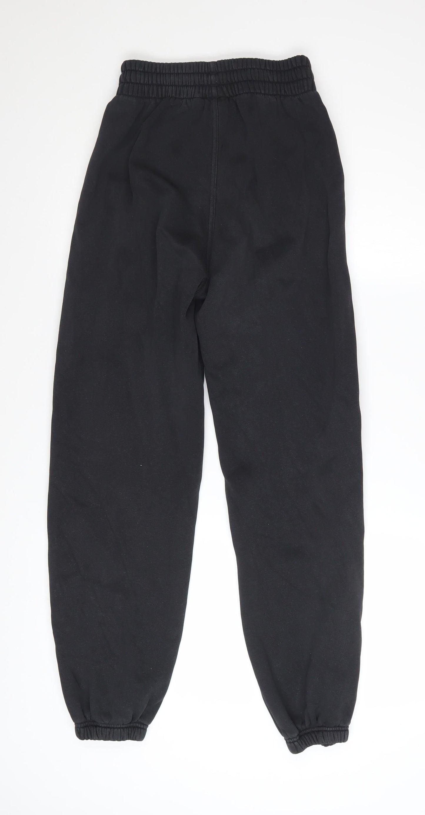 Adidas Womens Black Jogger Trousers Size 4 Cotton Blend