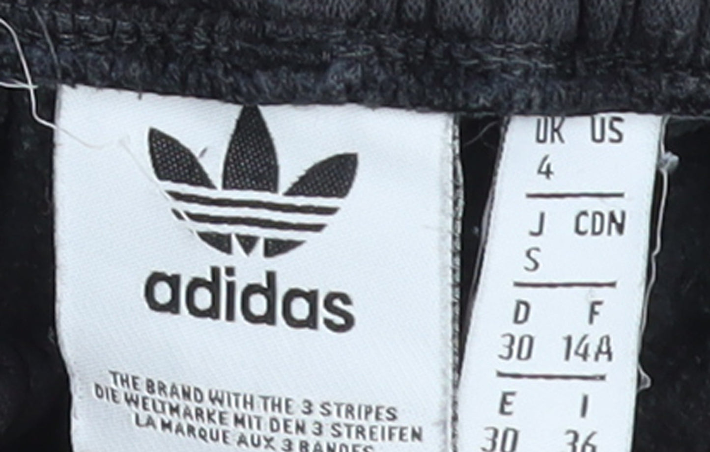 Adidas Womens Black Jogger Trousers Size 4 Cotton Blend