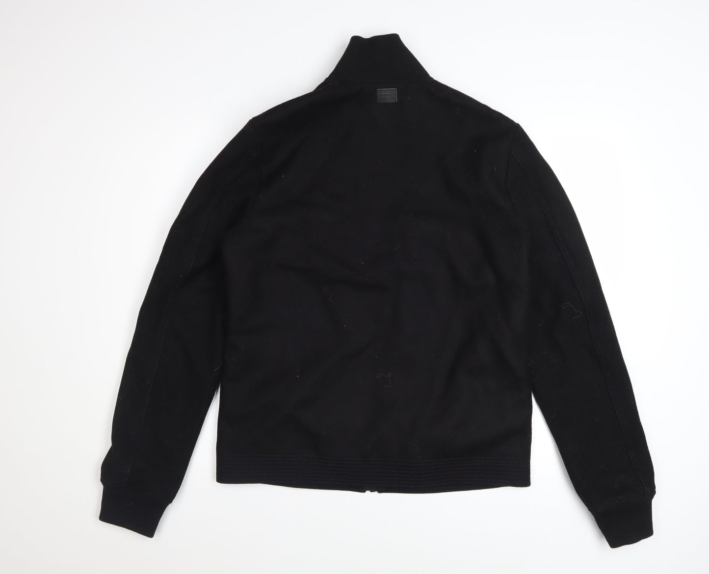 G-Star RAW Men's Black Wool Bomber Jacket Size S Full Zip Casual