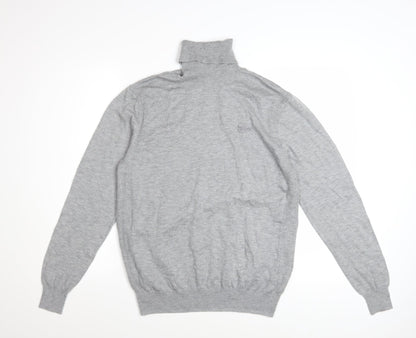 Guess Men's Grey Roll Neck Knit Jumper Size L