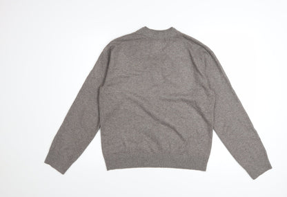 Marks and Spencer Women’s Grey V-Neck Pullover Jumper Small