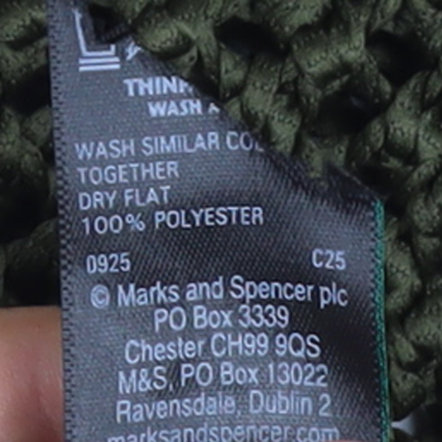 Marks and Spencer Womens Green Knit Tie Front Cardigan Size L