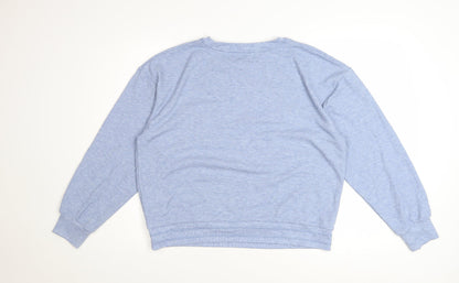 Ted Baker Women’s Blue Logo Pullover Sweatshirt Size 16