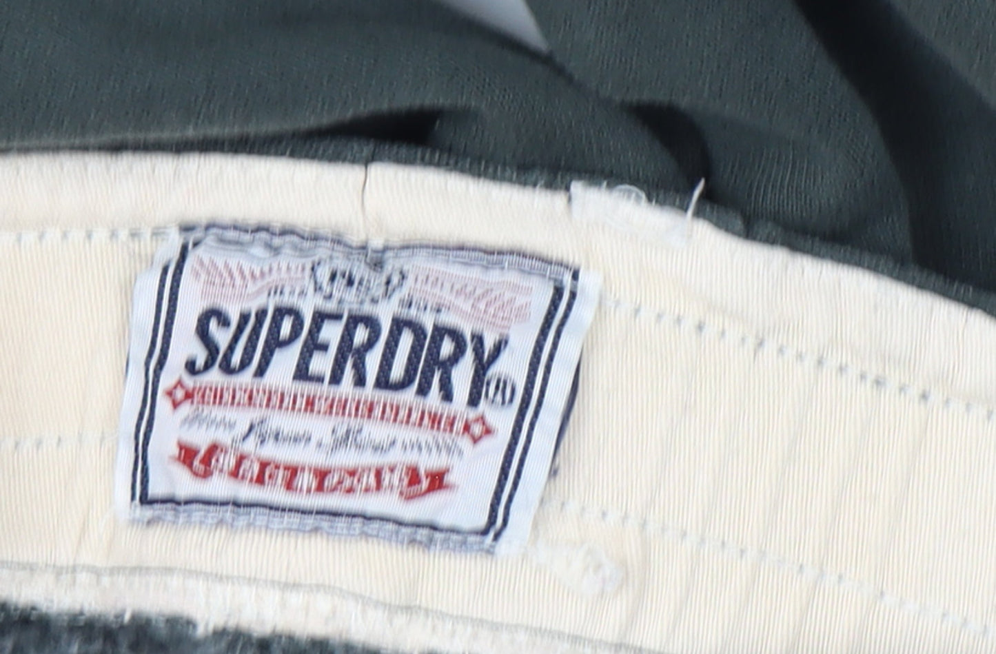 Superdry Womens Black Track Pants Size 14 Side Stripe Casual Fleece Joggers