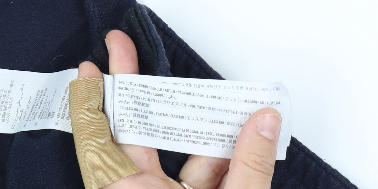 Abercrombie & Fitch Men’s Navy Jogger Sweatpants Medium Zip Hem