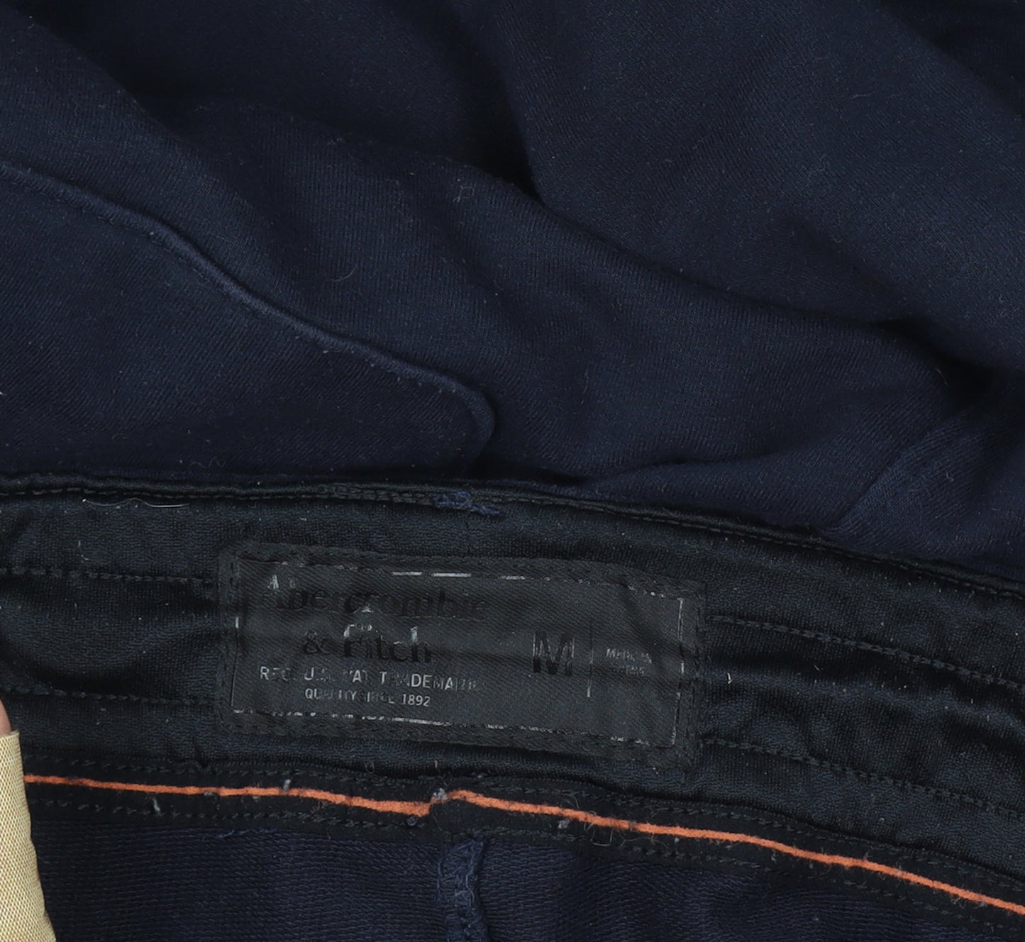 Abercrombie & Fitch Men’s Navy Jogger Sweatpants Medium Zip Hem