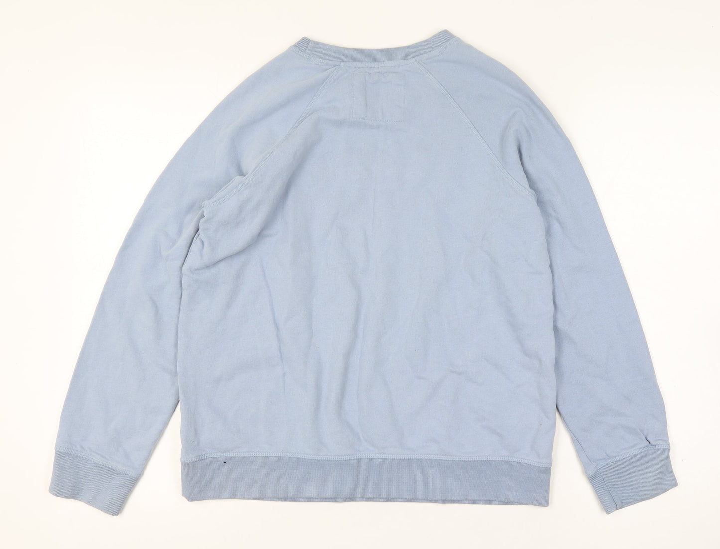 Crew Clothing Company Women Blue Cotton Pullover Sweatshirt Size M