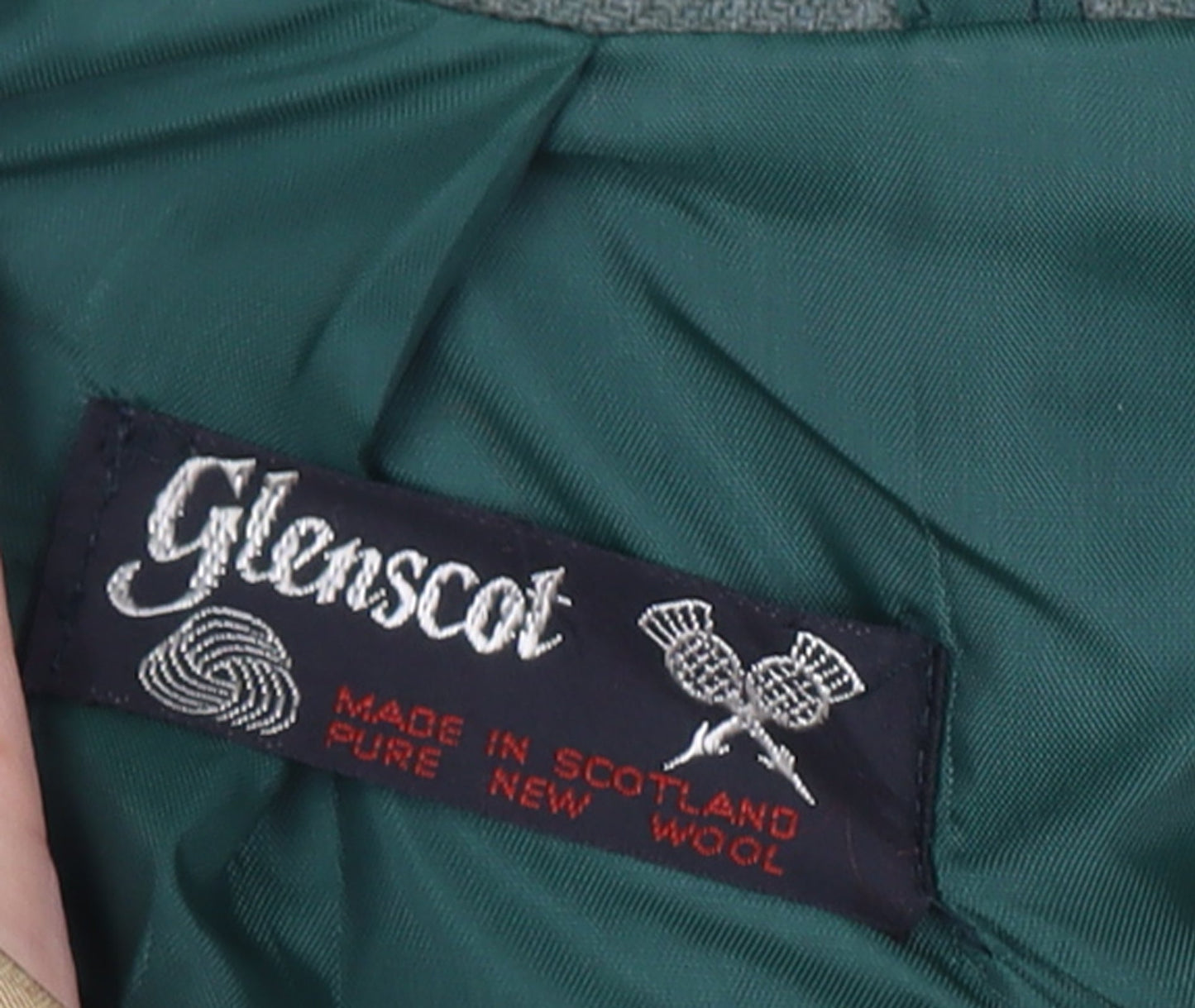 Glenscot Women Vintage Green Pure Wool Two-Button Blazer UK 16