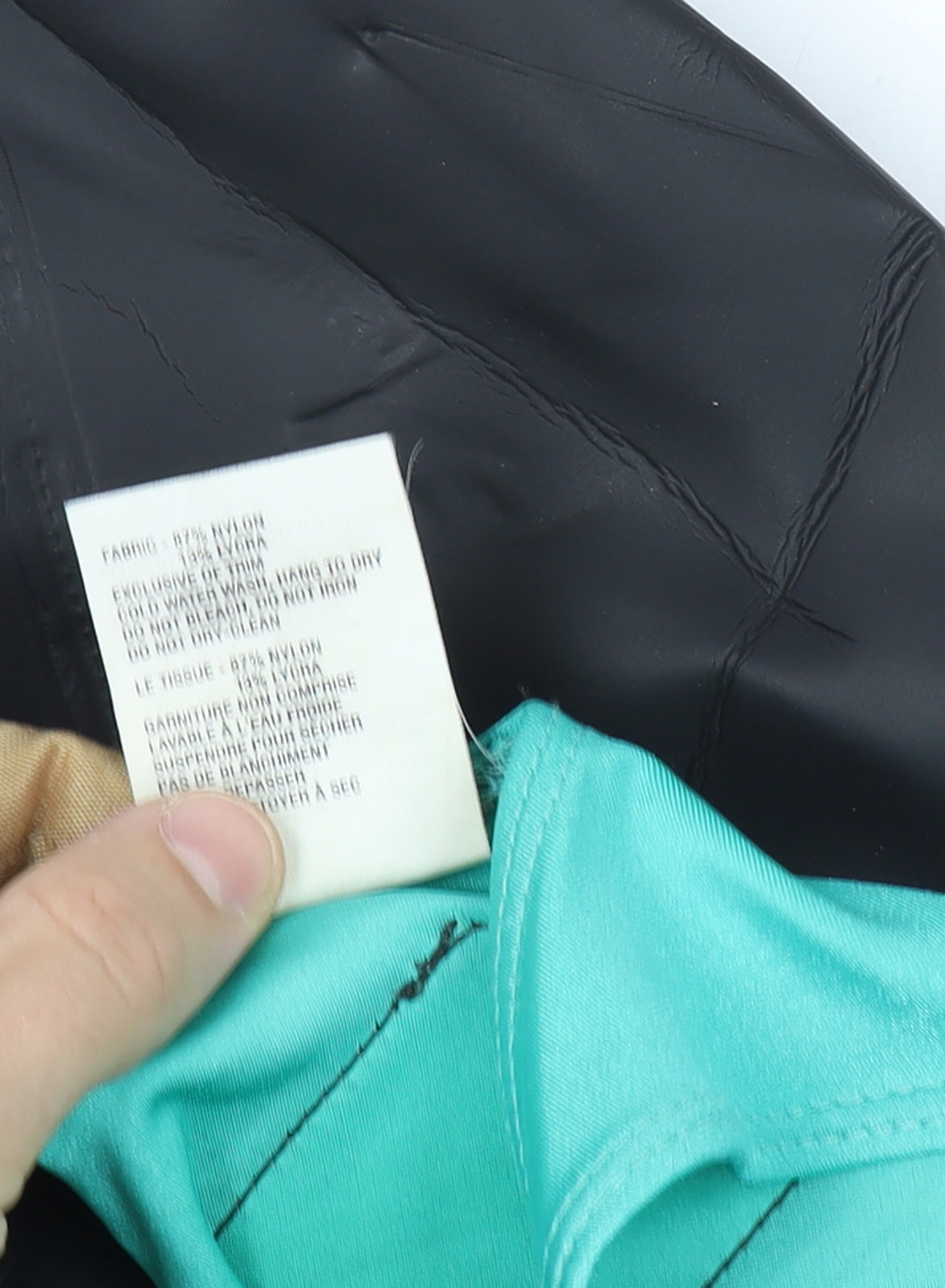 BARE Womens Black & Aqua Sleeveless Short Leg Wetsuit S