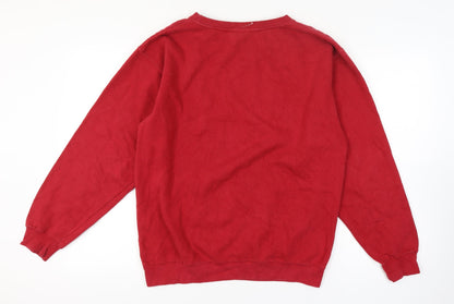 Genuine Stuff Mens Red Alabama Crew Neck Pullover Sweatshirt M