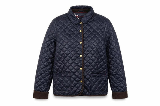 Tommy Hilfiger Women's Blue Quilted Padded Jacket Size 14