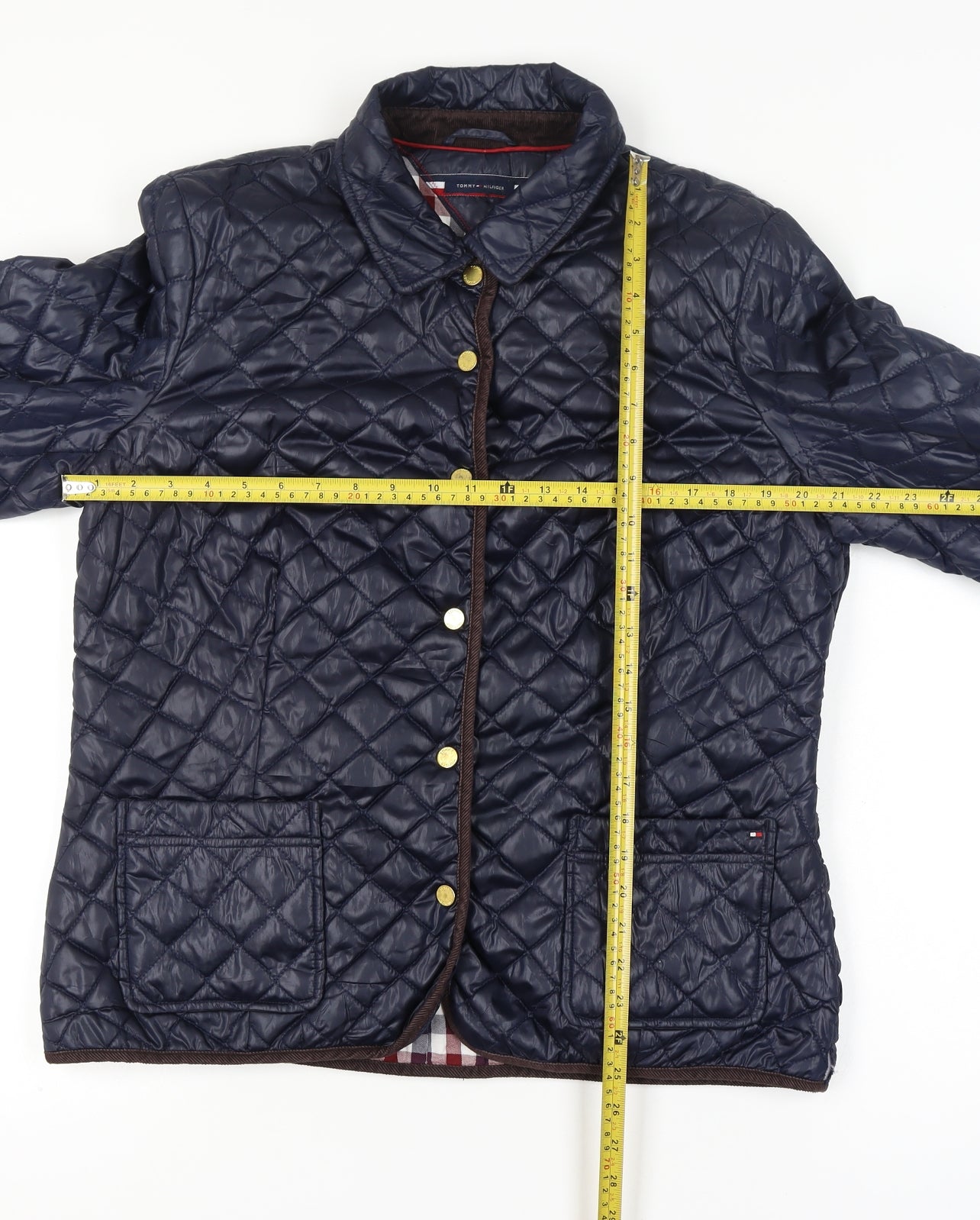 Tommy Hilfiger Women's Blue Quilted Padded Jacket Size 14