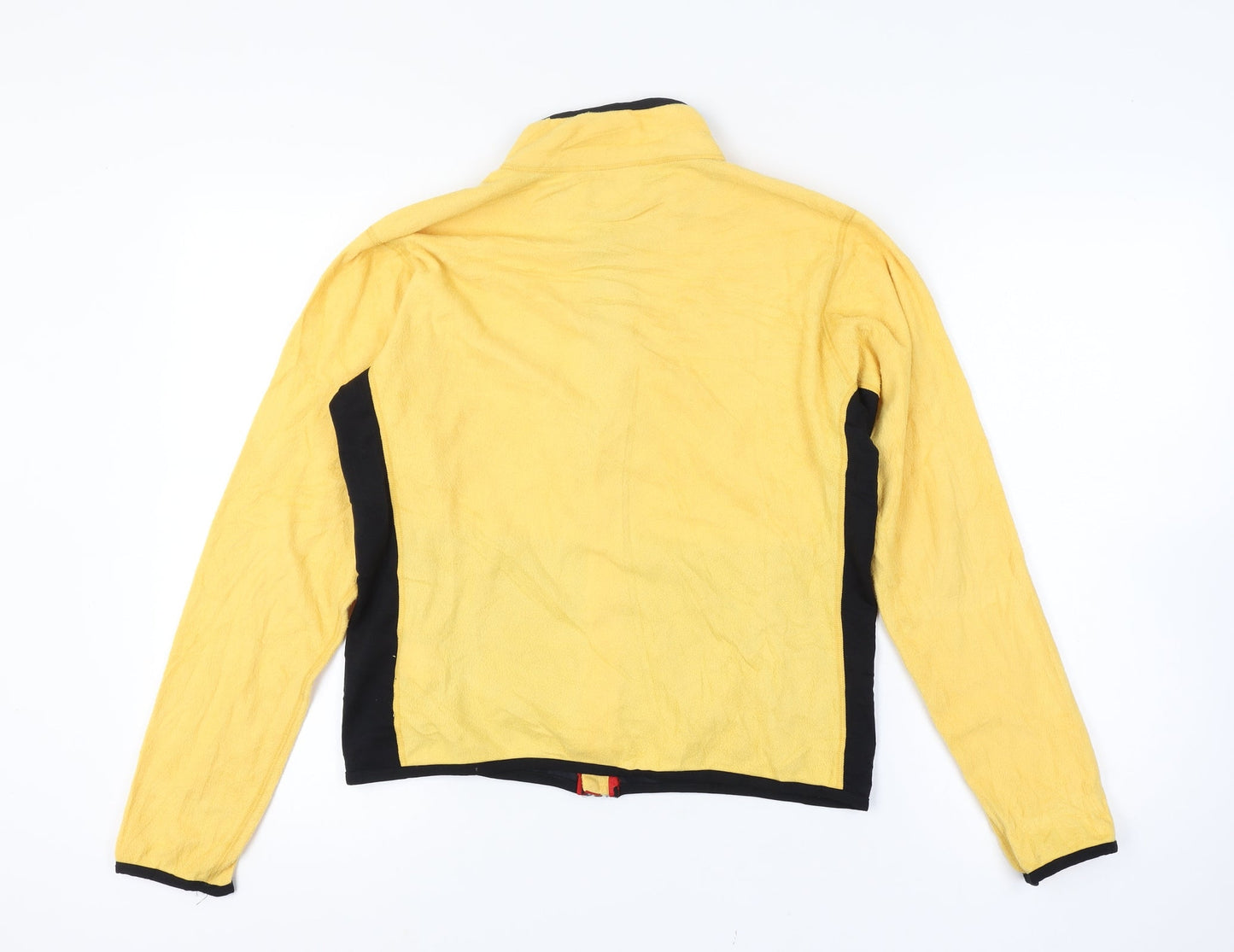 The North Face Women's A/W 2002 Yellow Fleece Jacket Size M Lightweight Outdoor Zip Up