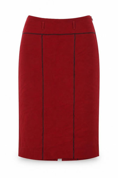 Marks and Spencer Women Red Pencil Skirt Size 10 Lined Workwear