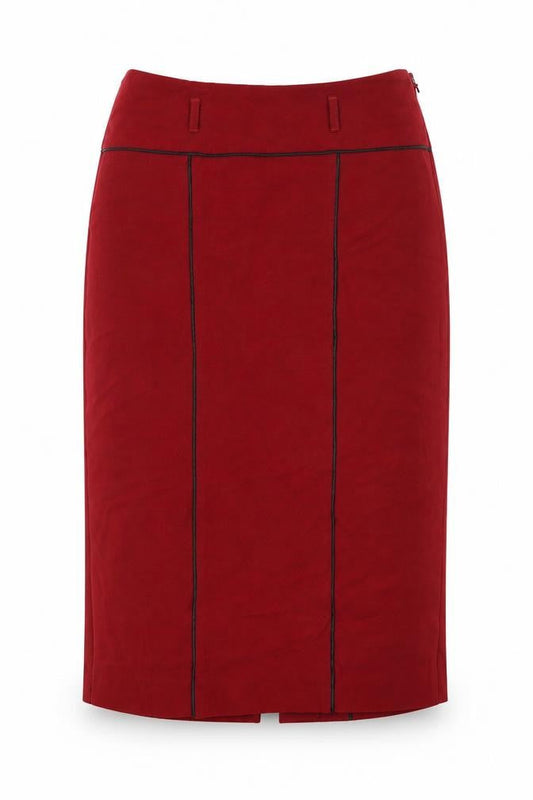 Marks and Spencer Women Red Pencil Skirt Size 10 Lined Workwear