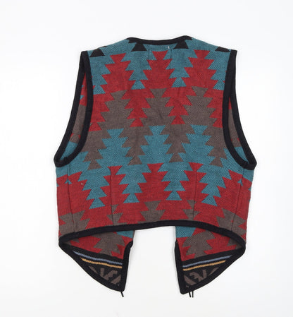 Silverado Women’s Multicoloured Wool Blend Western Knit Vest S