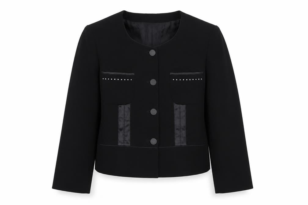 Maxim Women’s Black Tailored Single-Breasted Blazer Size 10