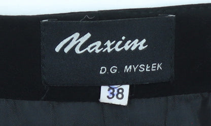 Maxim Women’s Black Tailored Single-Breasted Blazer Size 10