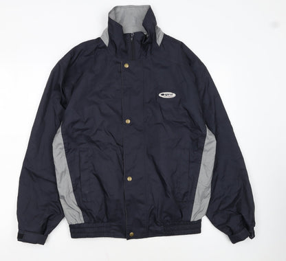 Pro Sport Men's Blue Small Windbreaker Jacket Lightweight Activewear