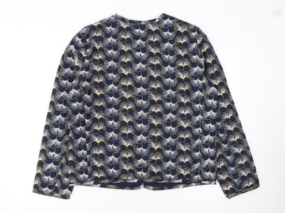 Marks and Spencer Per Una Women's Blue Floral Jacket Size 12