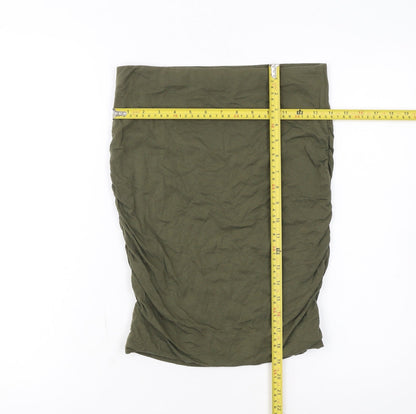 Hush Women’s Green Jersey Pencil Skirt Size S Stretch Casual