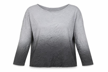 Mint Velvet Women’s Grey Ombre Long Sleeve Basic T-Shirt Size 14