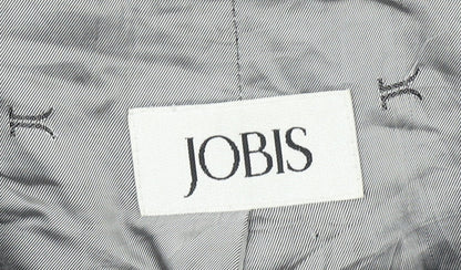JOBIS Womens Grey Wool Mid-Length Overcoat Size 12