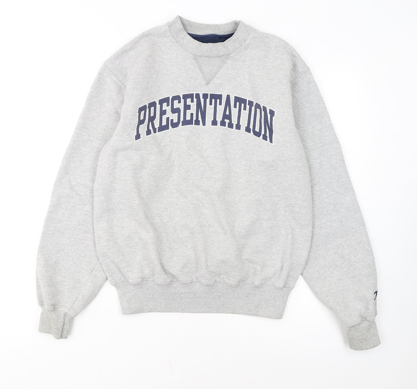 Champion Men's Grey Crew Neck Pullover Sweatshirt Size S