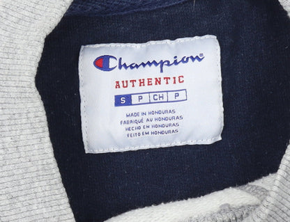 Champion Men's Grey Crew Neck Pullover Sweatshirt Size S