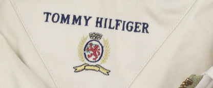 Tommy Hilfiger Men’s Beige 2XL Cotton Twill Button Jacket