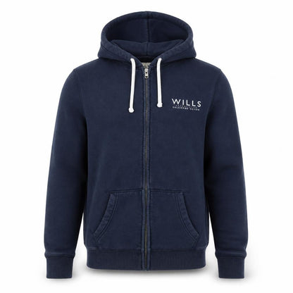 Jack Wills Men's Blue Full Zip Classic Fit Hoodie M