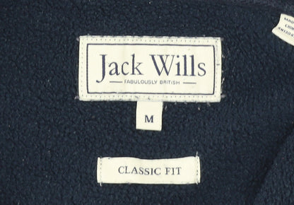 Jack Wills Men's Blue Full Zip Classic Fit Hoodie M