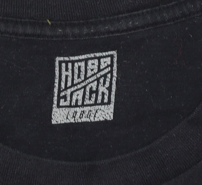 Hobo Jack Men's Black Large Graphic Print T-Shirt