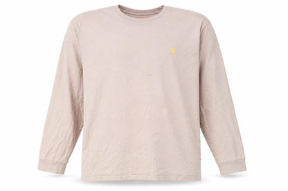 Carhartt WIP Men's Beige Long Sleeve Cotton T-Shirt XL