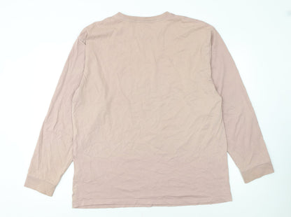 Carhartt WIP Men's Beige Long Sleeve Cotton T-Shirt XL