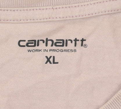 Carhartt WIP Men's Beige Long Sleeve Cotton T-Shirt XL