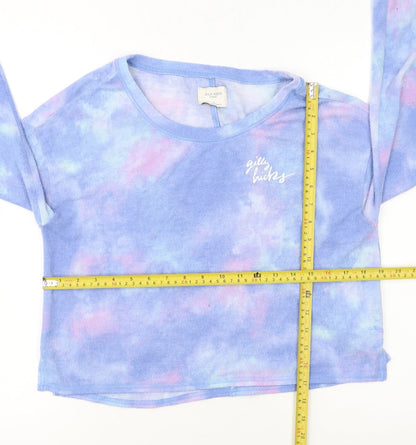 Gilly Hicks Women’s Multicoloured Cropped Long Sleeve T-Shirt Size S