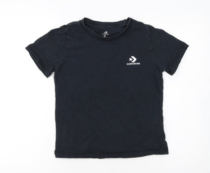 Converse Boys Black Short Sleeve Logo T-Shirt 5-6 Years
