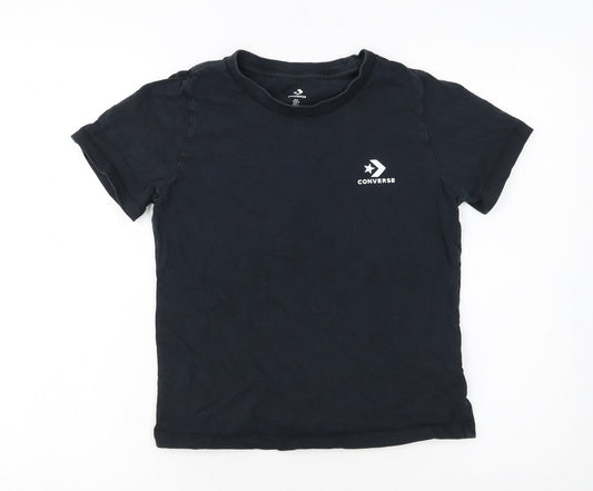 Converse Boys Black Short Sleeve Logo T-Shirt 5-6 Years