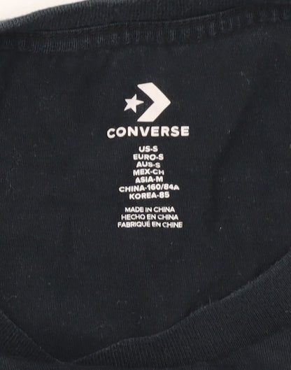 Converse Boys Black Short Sleeve Logo T-Shirt 5-6 Years